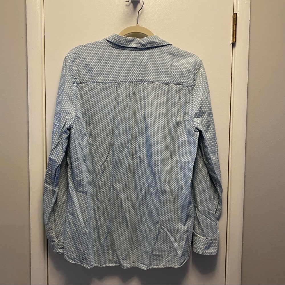 Loft Blue And White Patterned Popover - image 5